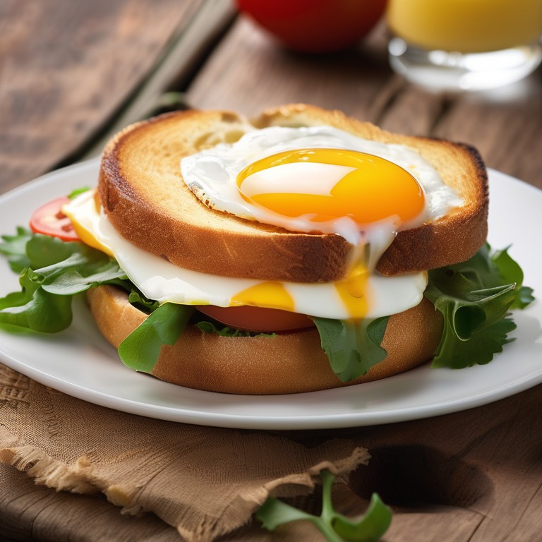 Egg-in-a-Hole Breakfast Sandwich