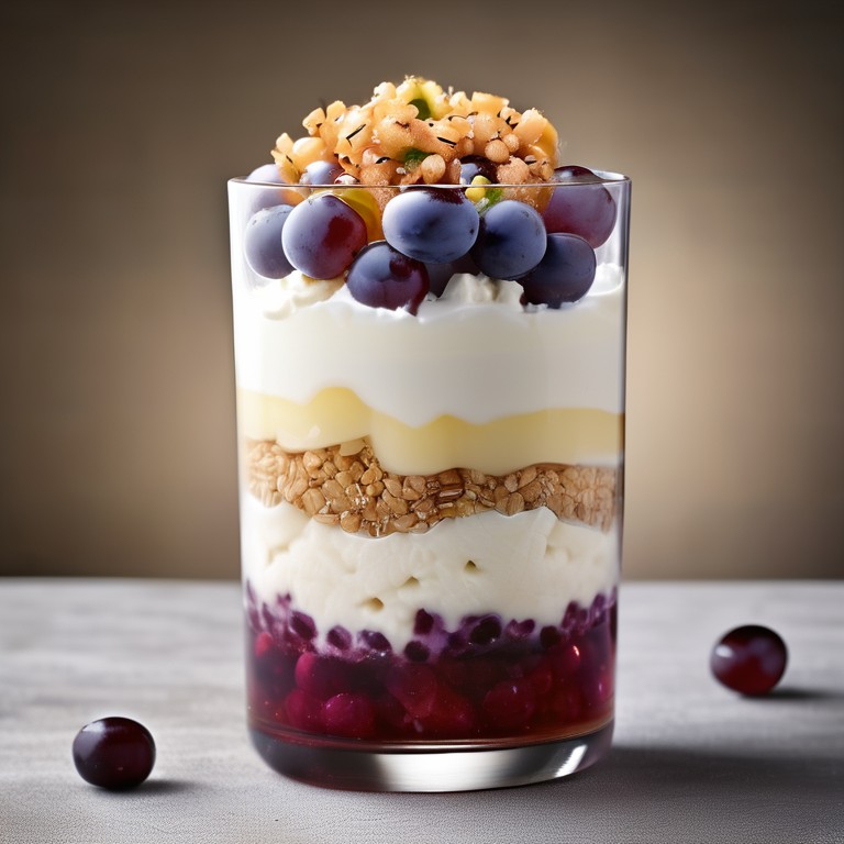 Творожный десерт с бананом и кунжутом