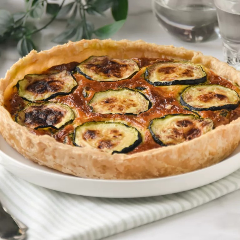 Quiche de calabacín y queso