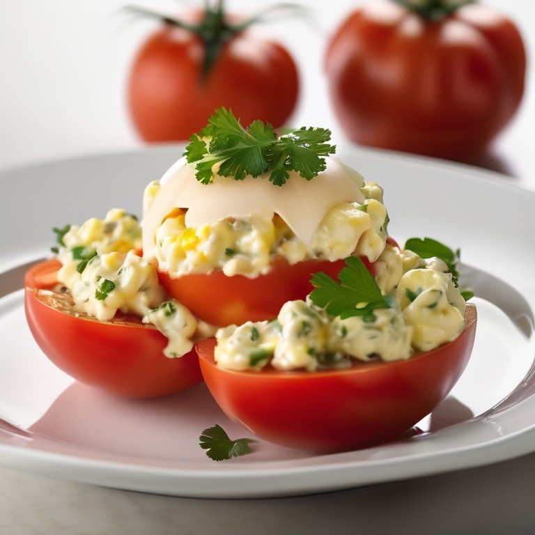 Egg Salad Stuffed Tomatoes