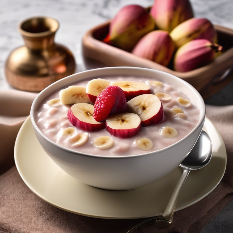 Creamy Red Banana Oatmeal Mr. Cook