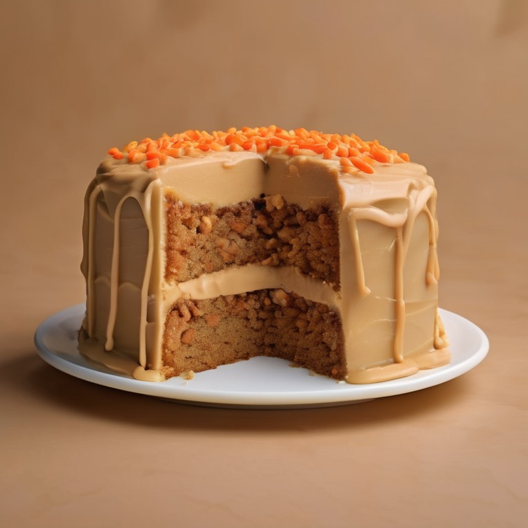 Homemade Carrot and Peanut Butter Dog Cake