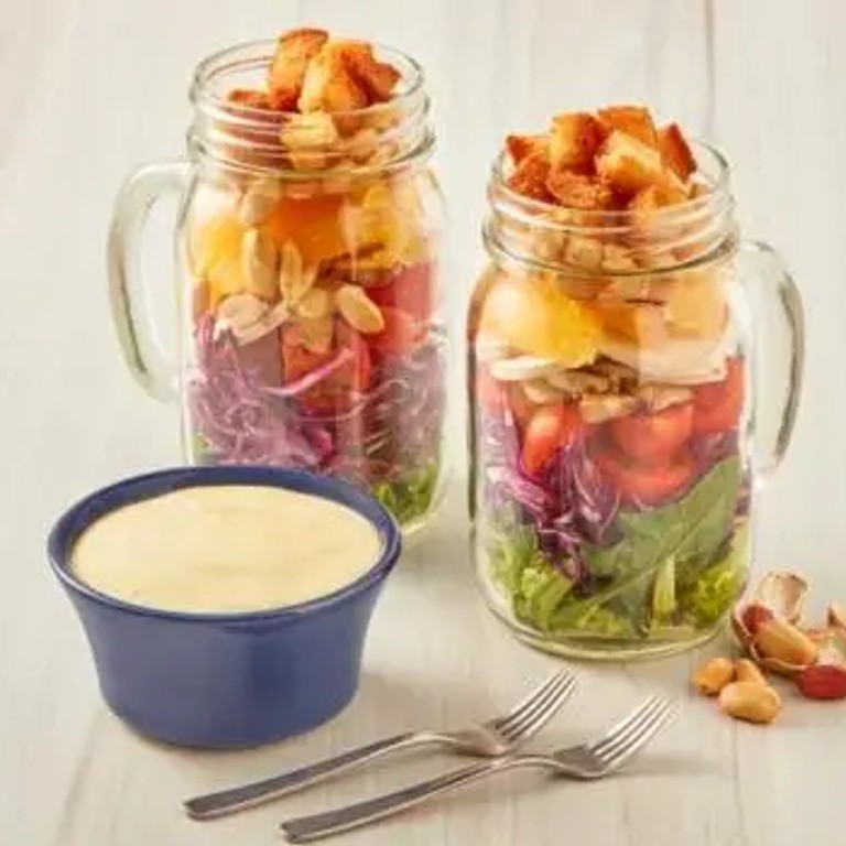 Ensalada con aderezo de mostaza