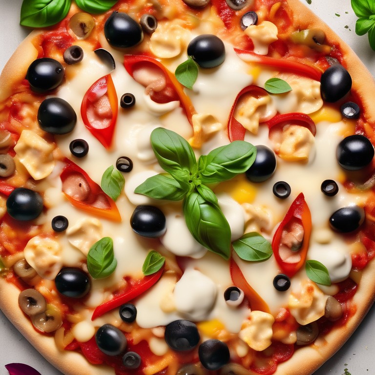 Cheesy Maggi Pizza with Creamy Mayo Topping