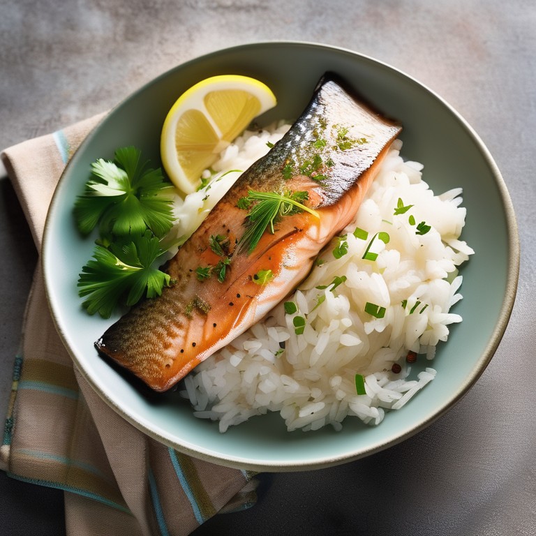 Pan-Seared Trout with Fennel and Rice