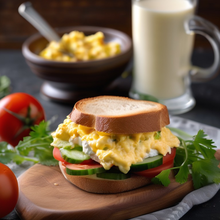 Schezwan Mayo Breakfast Sandwich
