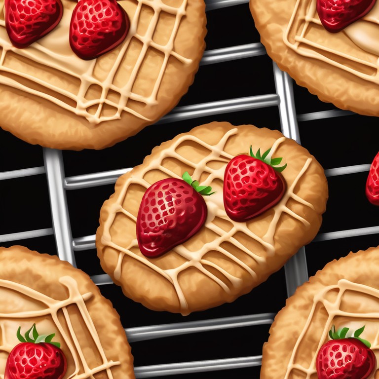 Cookies au Peanut Butter et Confiture de Fraise