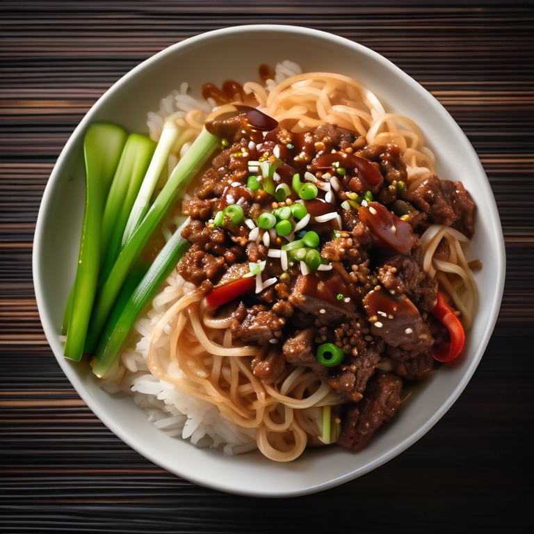 Spicy Beef Rice Noodle Stir-Fry