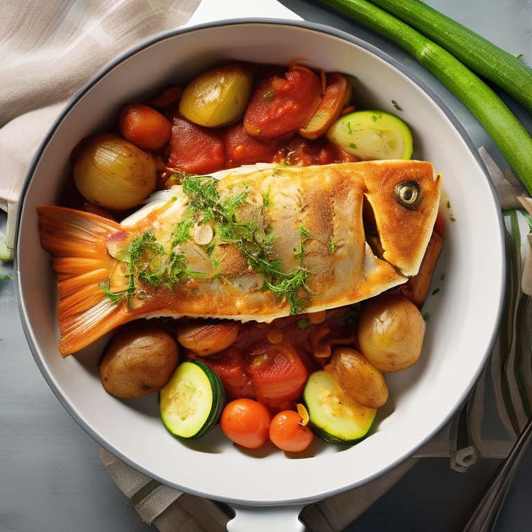 Delicious Fish and Vegetable Bake