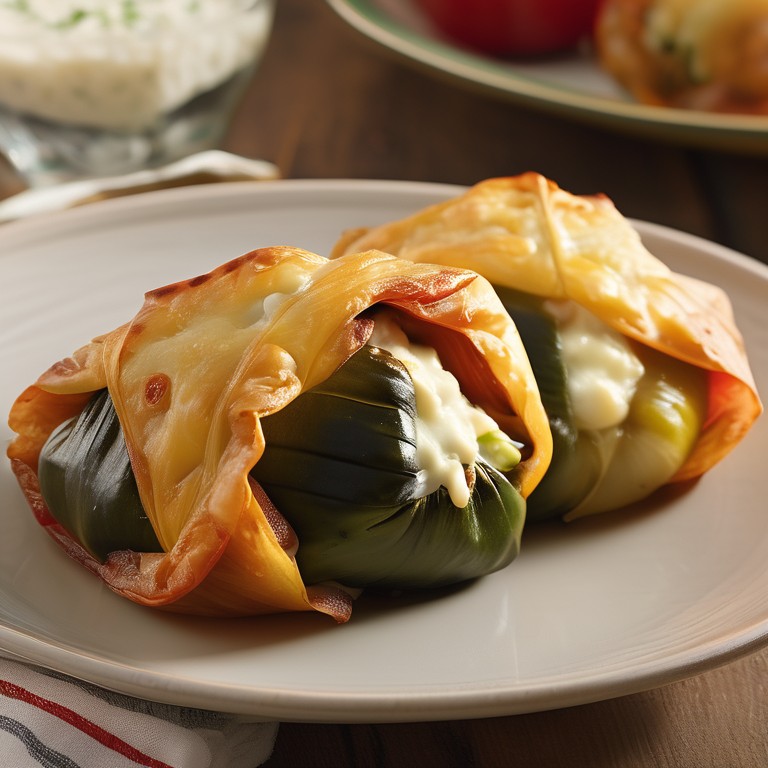 Gefüllte Gemüsepäckchen