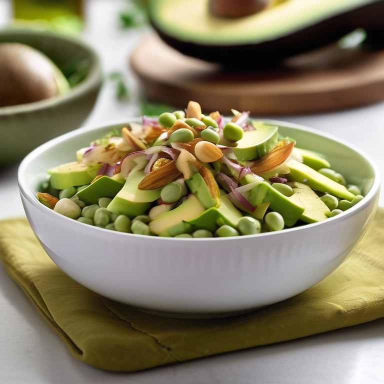 Salade d'Endives aux Avocats et Pois Cassés