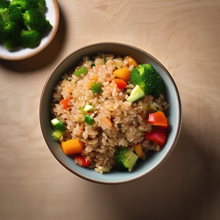 Healthy Brown Rice and Quinoa with Mixed Vegetables