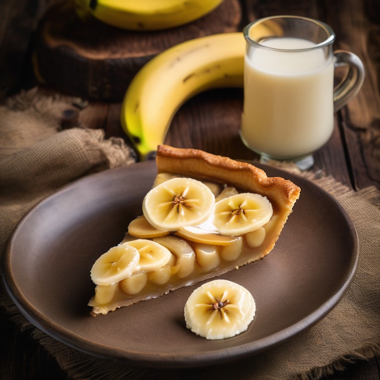 Tarta de Banano con Jarabe de Limón y Miel