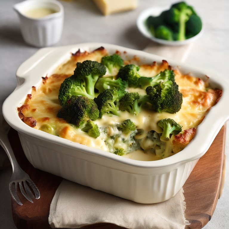 Gratin de Brocoli à la Moutarde