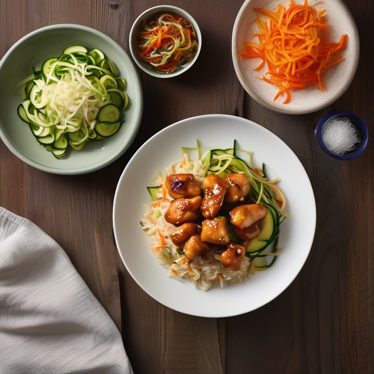 Sweet and Sour Chicken with Broccoli Slaw