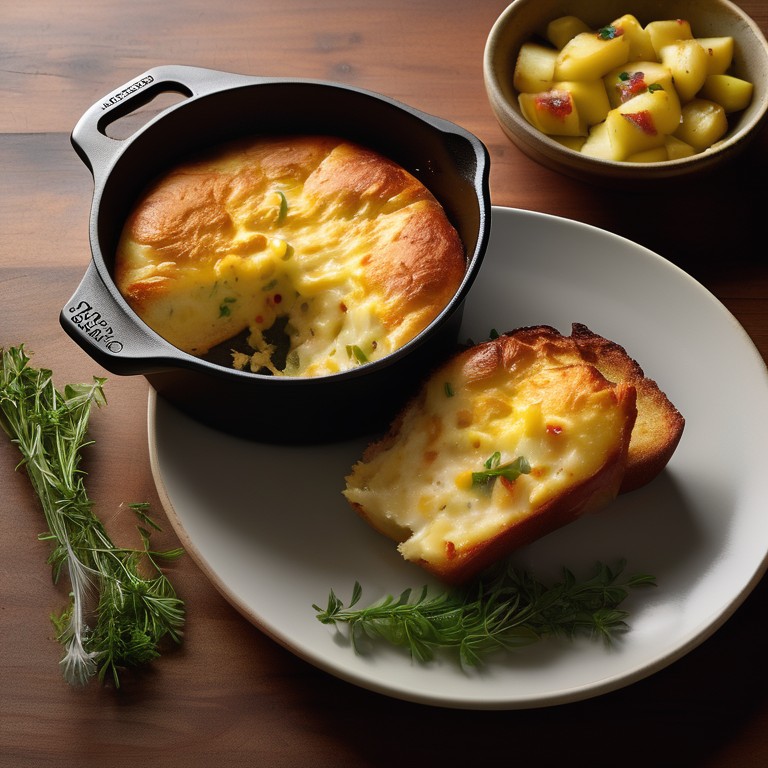 Stovetop Cheesy Potato Bread
