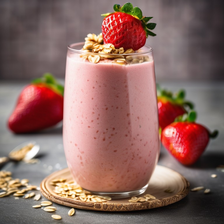 Smoothie de Morango com Aveia
