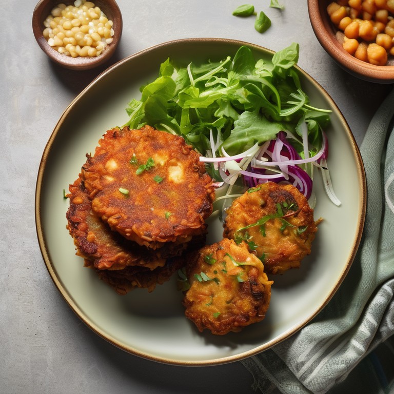 Crispy Chickpea and Veggie Fritters