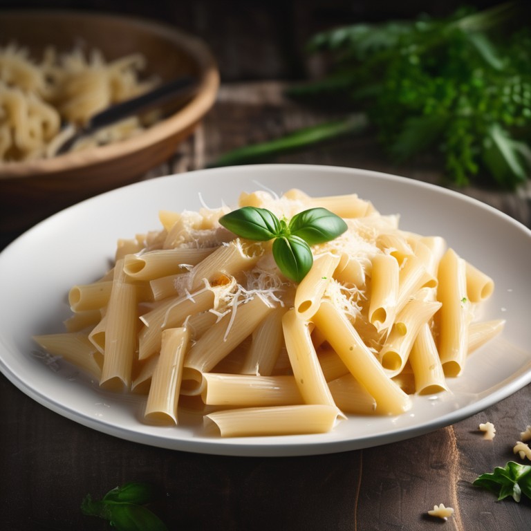Fideos con Salsa Blanca
