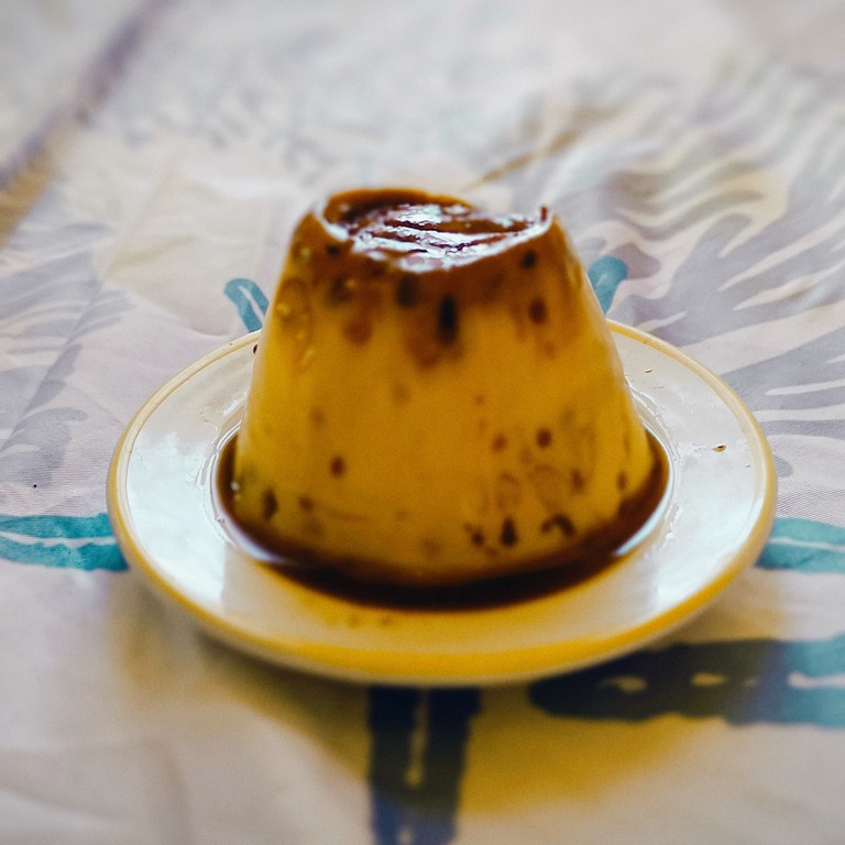 Flan de huevo rápido 