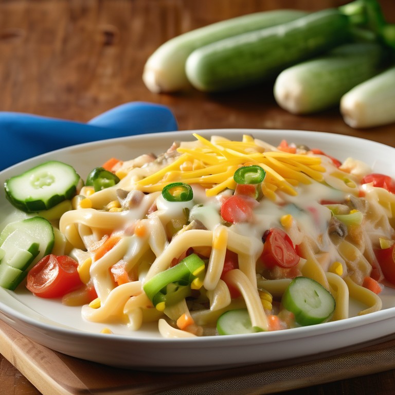 Cheesy Vegetable Noodle Casserole