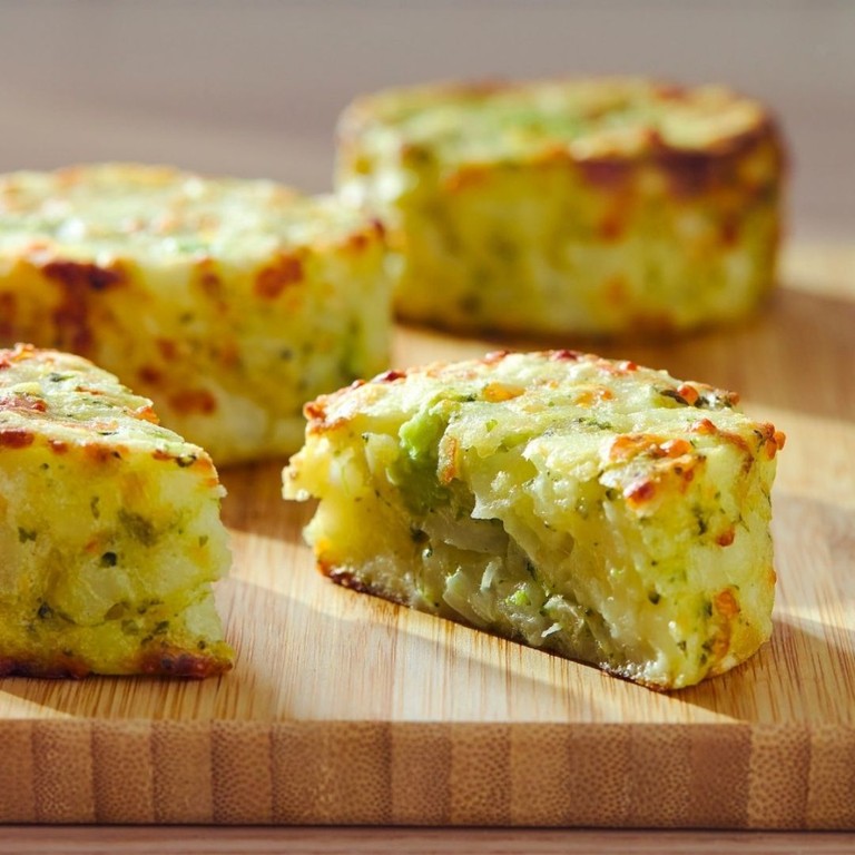 Medallones de brócoli con patata y queso