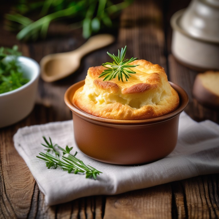 Käse-Spinat-Soufflé