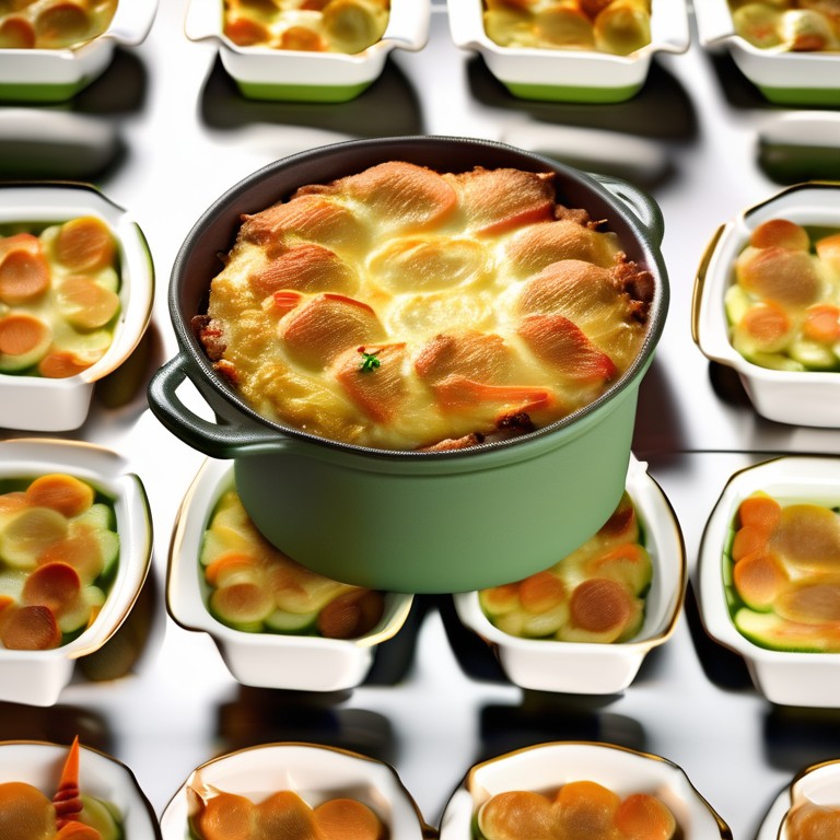 Gratin de Courgette et Carotte au Boeuf et Crème
