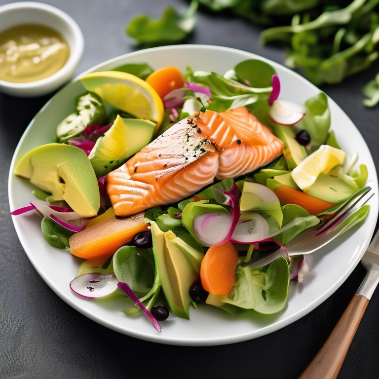 Healthy Salmon Avocado Salad
