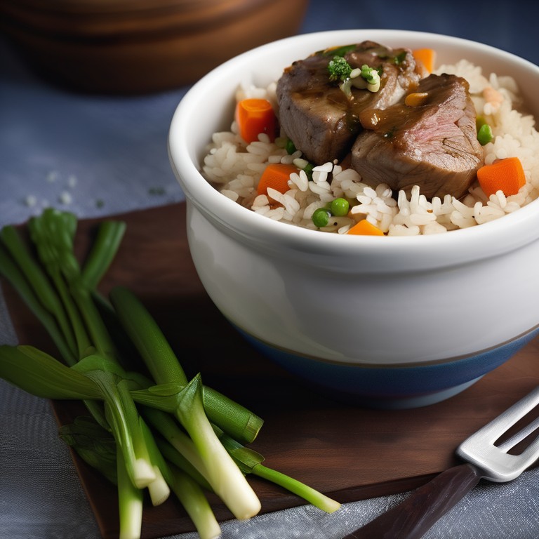Savory Lamb and Vegetable Rice