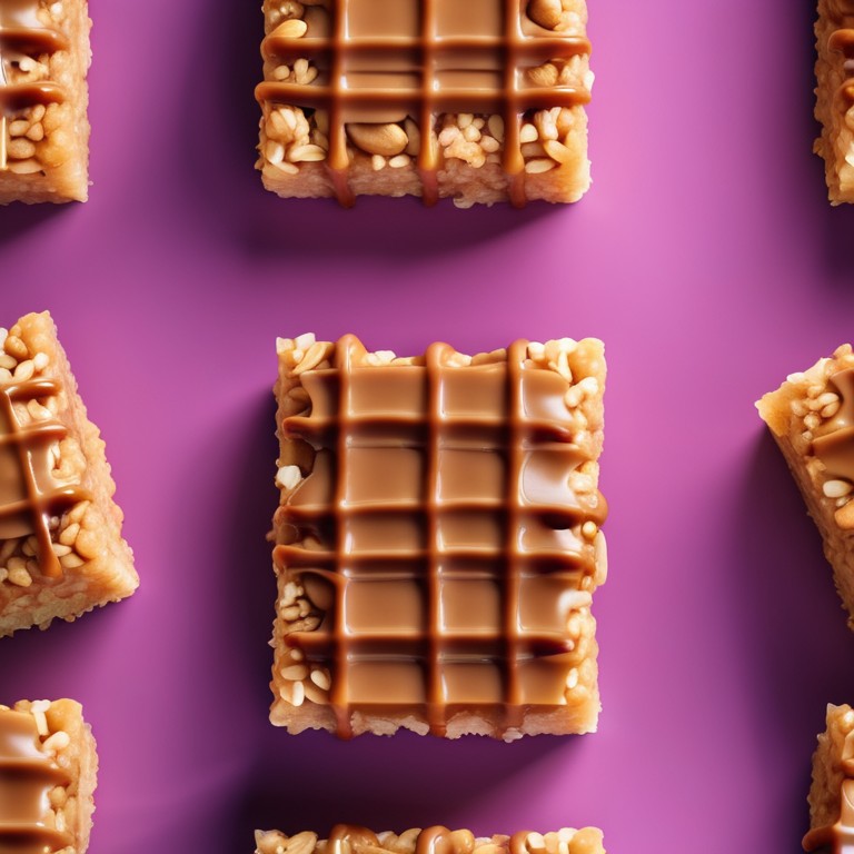 Vegan Peanut Butter and Jelly Rice Crispy Breakfast Bars