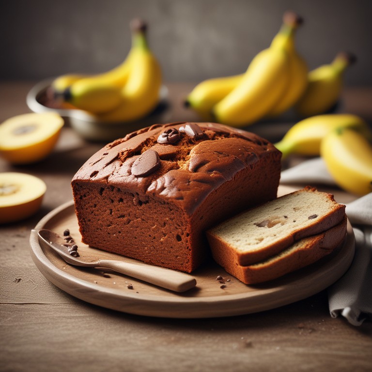 Banana Bread au Cacao et Bananes Maigres