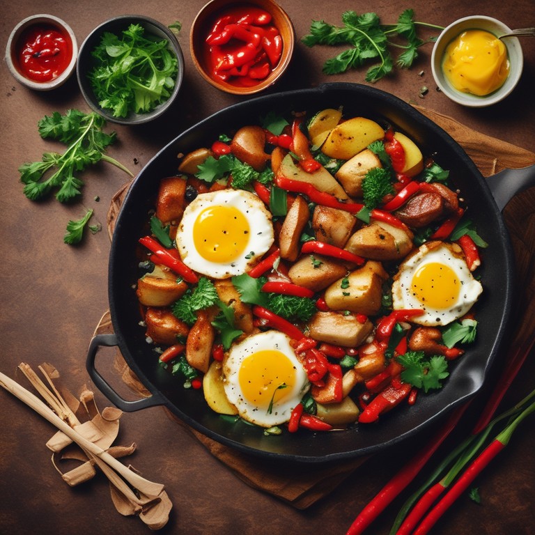 Spicy Potato and Egg Stir-Fry