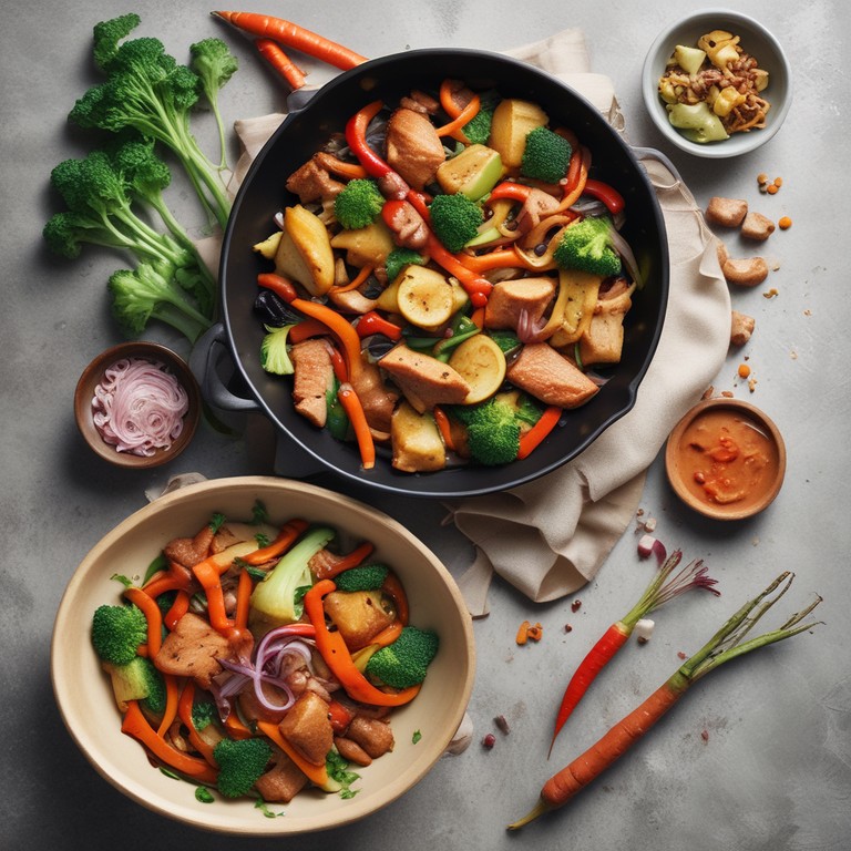 Revuelto de Verduras con Soja y Seitan