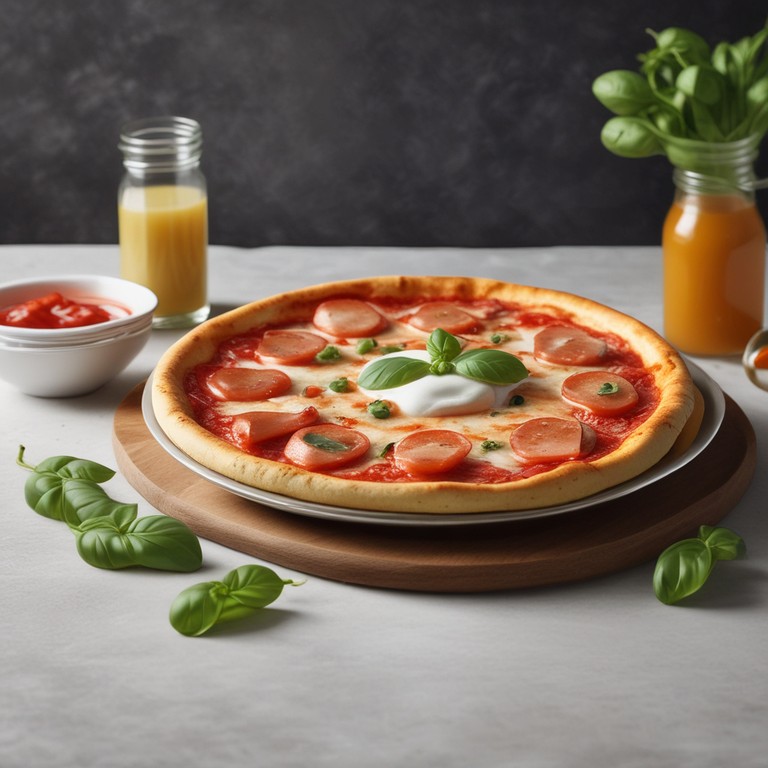 Pizza Margarita con Biga y Levadura Fresca, en horno de piedra