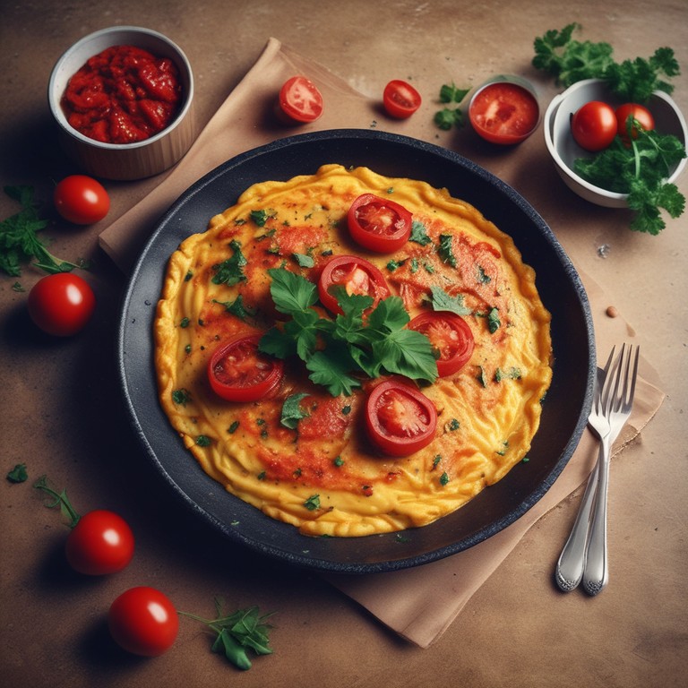 Spicy Tomato Omelette