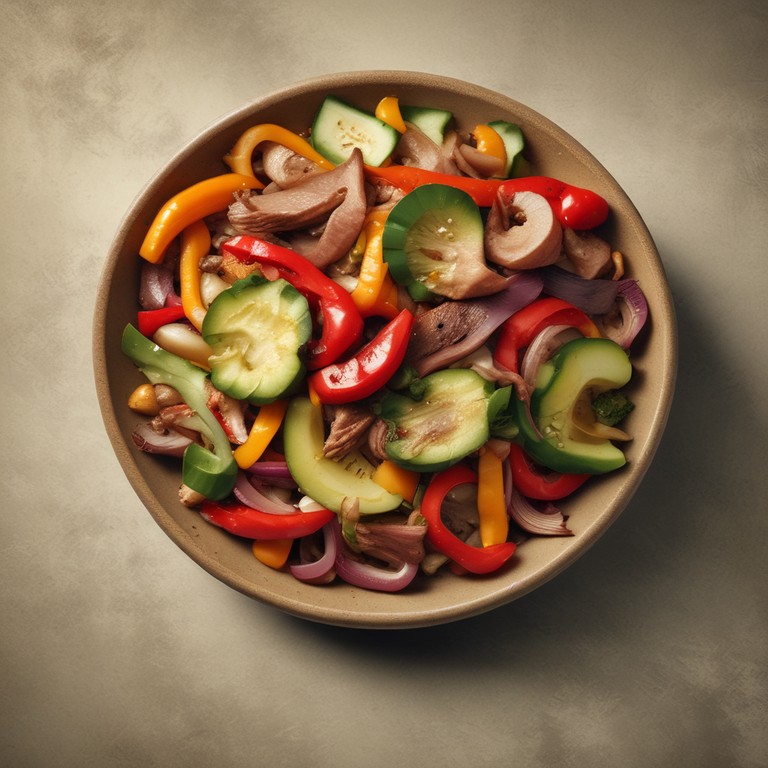 Colorful Veggie and Meat Stir-Fry