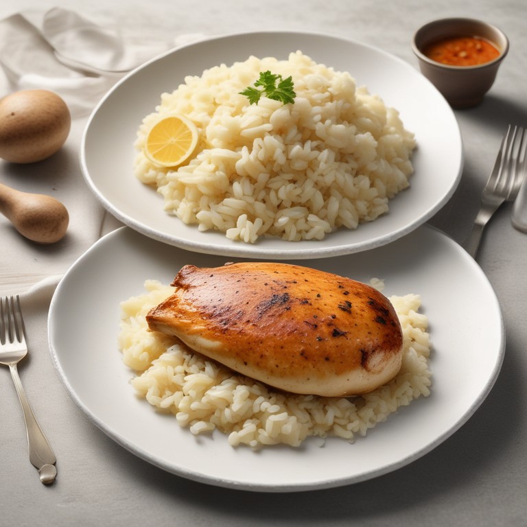 Royal Blend Rice with Pan-Seared Chicken Breast