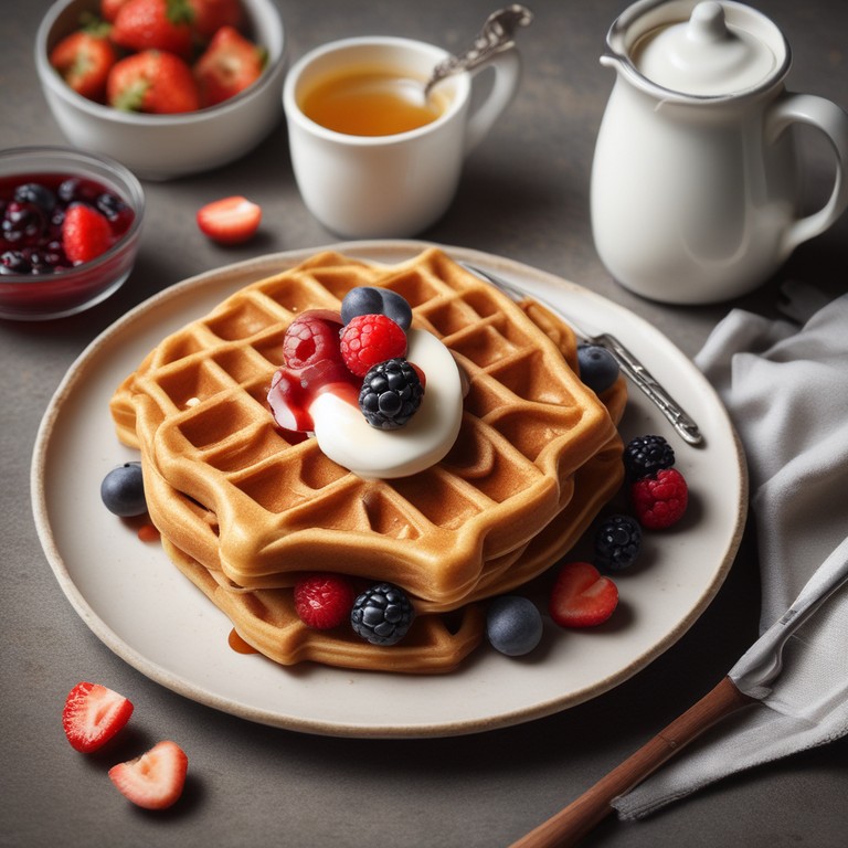 Вафли с кефиром