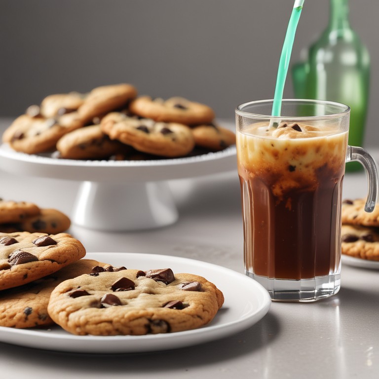 Crunchy Chocolate Chip Cookies and Sparkling Sprite