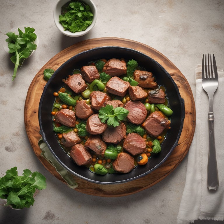 Hackfleisch mit Grünen Bohnen