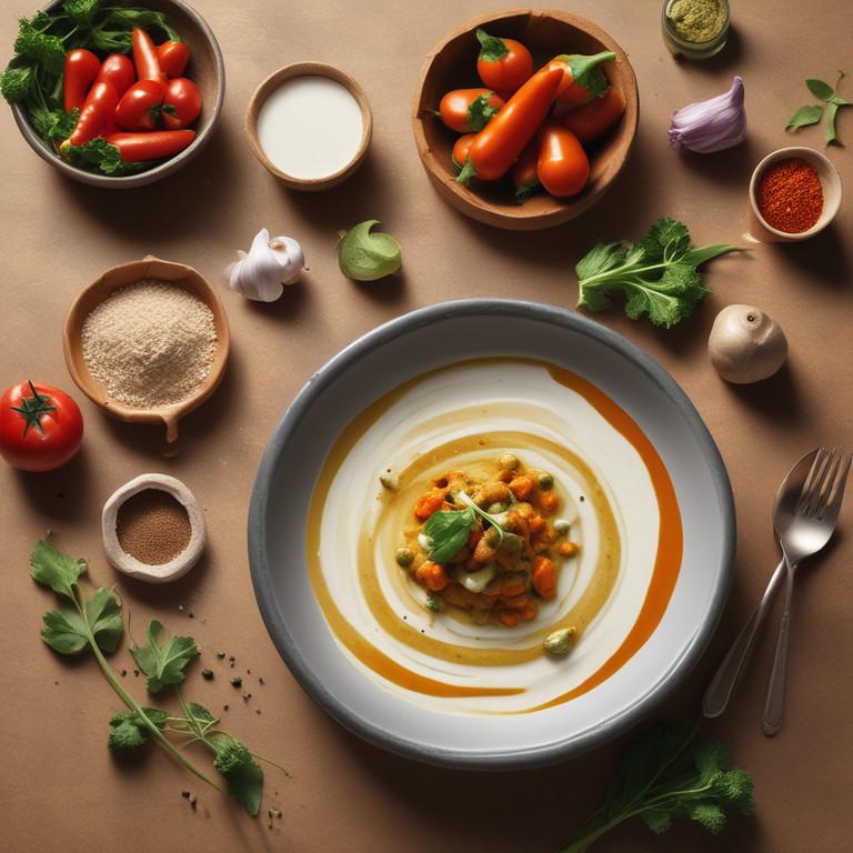 Gemüse-Mehl-Joghurt Curry
