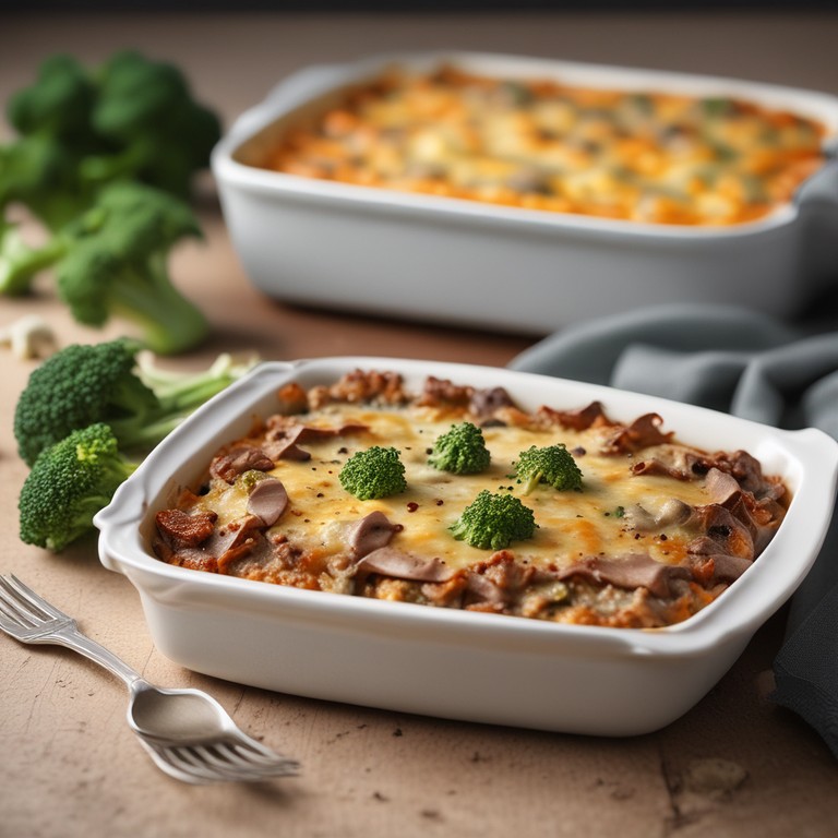 Gratin de Boeuf Haché aux Champignons et Brocoli