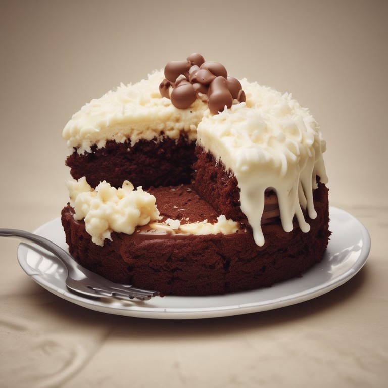 Bolo de Chocolate com Coco e Leite Condensado