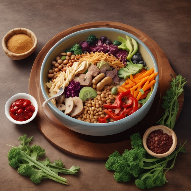 Assado Colorido de Raízes e Proteínas