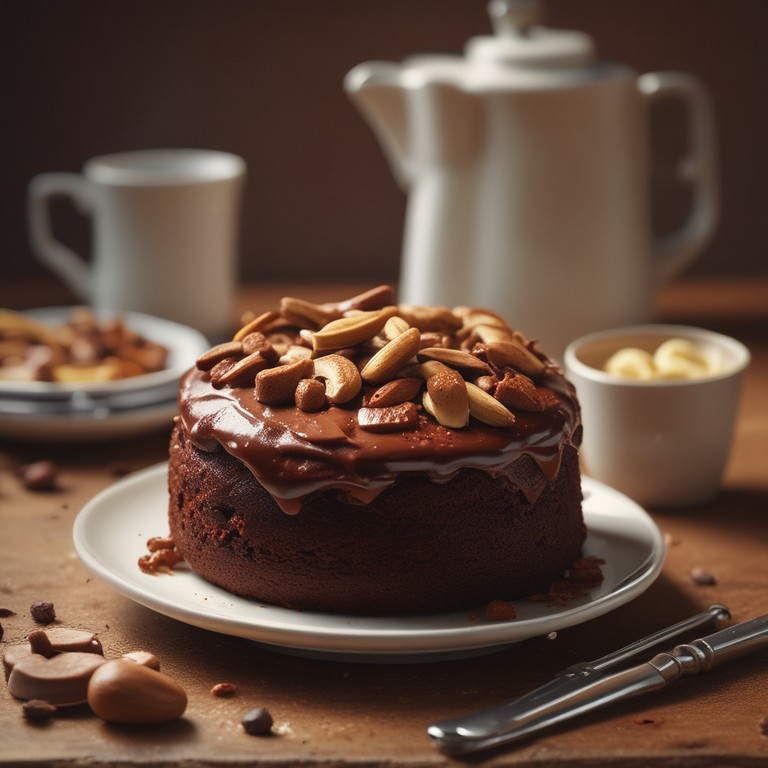 Schoko-Bananen-Mandel-Kuchen