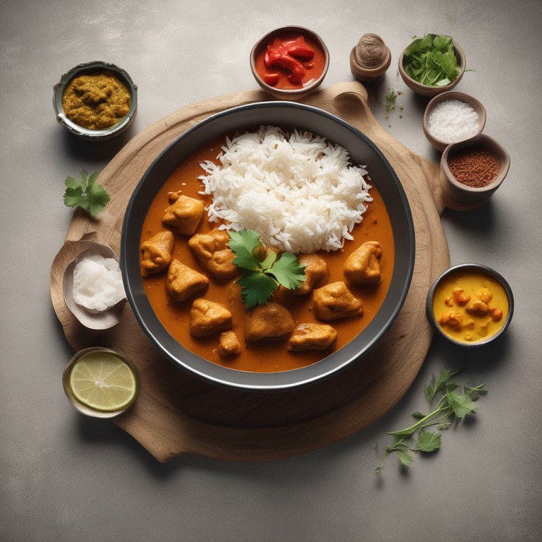 Spicy Indian Curry with Fragrant Basmati Rice