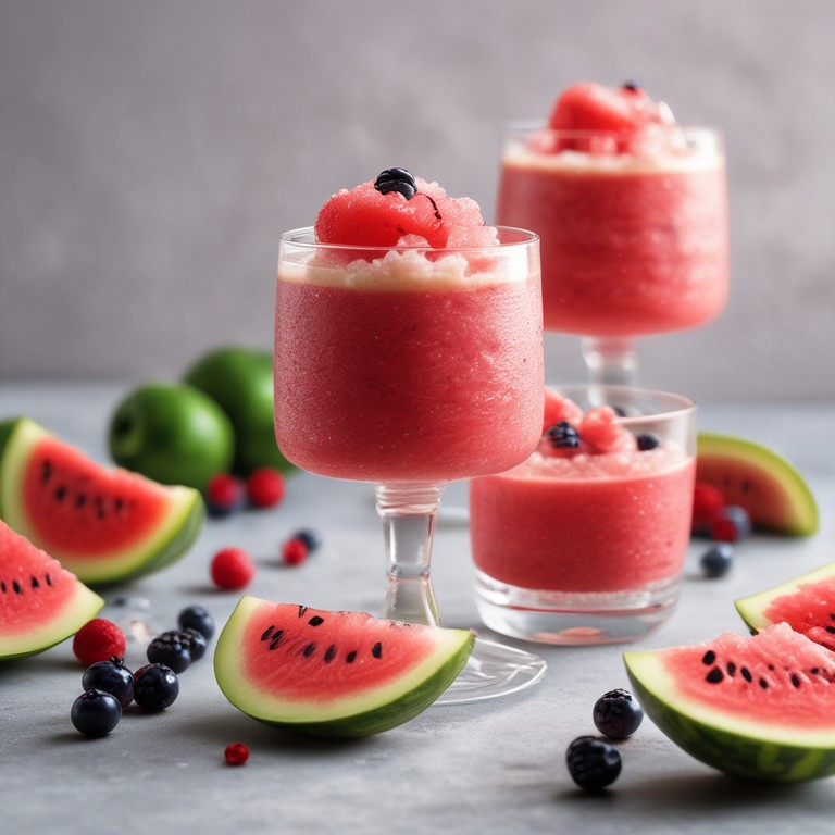 Granizado de Sandía y Frutos Rojos