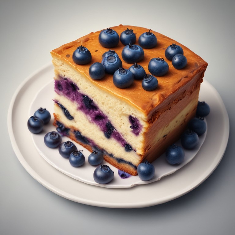 Gateau aux Myrtilles et Bananes
