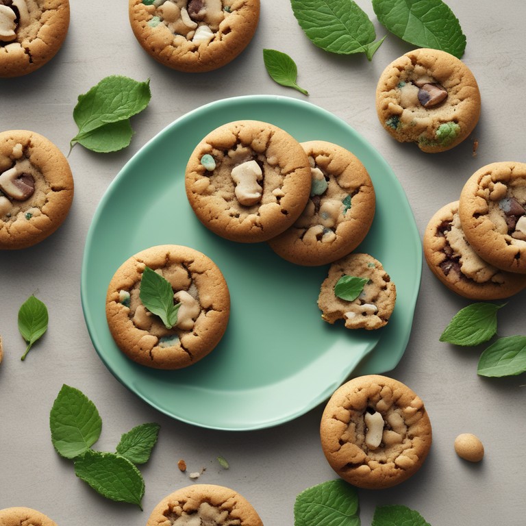 Hazelnut Mint Cookies